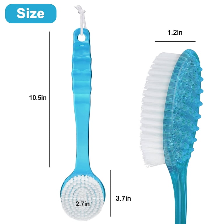 EEEkit Exfoliating Shower Brush, Dual-Sided Back Scrubber photo 2