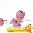 thumbnail image 4 of Muqee Peeko Pacifier Clip and Pacifier 3 Pc set of Silicone Pacifier for Girls in Pink Color, 4 of 6
