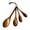 4-Spoon Teak Set, variant on Wooden Measuring Cups and Spoons Set – Solid Acacia Wood, Laser Engraved, Nesting Design, Kitchen Accessories for Dry Ingredients, Baking and Cooking