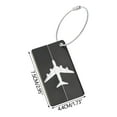 thumbnail image 5 of tzyudk Aluminium Alloy Luggage Tag For Suitcase Bag Tags For Baggage Handbag School Instrument Tag Label Travel Affordable Useful Black Metal, 5 of 5