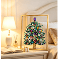 thumbnail image 4 of Jeweled 3D Christmas Tree Framed Art,2026 Latest Sparkling Crystal Xmas Tree DIY Craft Set, Easy-to-Make Glowing Hanging Ornaments, Calming Creative Hobby for Craft Lovers(Purple Faceted), 4 of 7