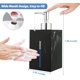 thumbnail image 2 of Elegante dispensador de jabón para baño, dispensador de jabón líquido de plástico acrílico de diseño moderno de 500 ml, diseño de mármol nórdico resistente a la decoloración, reutilizable y, 2 of 5