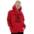 thumbnail image 3 of Play With Blocks Car Engine Mechanic Unisex Plus Fleece Graphic Hoodie Brisco Brands 2X, 3 of 5