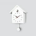 thumbnail image 5 of Cuckoo Wall Clock, Natural Bird Voices Or Cuckoo Call, Birdhouse Clock Pendulum, Wall art for home Living Room kitchen and office Decoration for Shelves White, 5 of 8