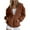 Brown#hoodies for women zip, variant on Zip Up Hoodie Women Oversized Fall Fashion Long Sleeve Hooded Sweatshirts Casual Y2K Jacket 2025 Preppy Outwear Brown,L