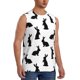 thumbnail image 2 of Balery Black Rabbit Camisetas sin mangas para hombre, absorbe la humedad y protege contra el mal olor.-Medium, 2 of 7