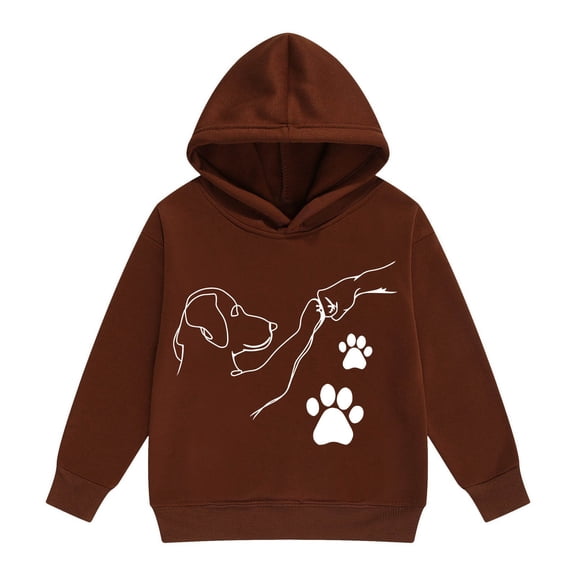 Jamsmile Toddler Girls Hoodies Tracksuits Long Sleeve Hooded Cartoon Print Sweatshirt Cartoon Bump Print Autumn Winter Tops