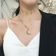 thumbnail image 3 of LOLIPPYY Multilayer Necklace with Moon and Star Pendant for Elegant Colorful Decoration and Stylish Wear, 3 of 4
