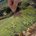 thumbnail image 4 of Ambesonne Wine Jigsaw Puzzle, Idyllic Tuscany Country, Heirloom-Quality Fun Activity for Family Durable Cardboard, 1000 pcs, Black Green Pale Brown, 4 of 5