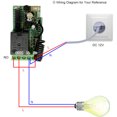 thumbnail image 3 of Modulo receptor de rele 433Mhz Cc 12V Rf Control remoto, + 1 piezas de controles remotos esquí esquí Gafas de esquí, 3 of 5