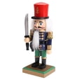 thumbnail image 3 of 1PC 20cm New Fat Soldier Wood Puppet Handmade Walnut Soldier Doll Decoration, 3 of 7