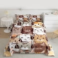 thumbnail image 2 of Castle Fairy Kids Teens Cartoon Cats Twin Comforter Sets,Cute Animal Bedding Set, 2 of 8