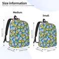 thumbnail image 2 of Disketp Lovely Duck print Canvas Backpack Lightweight Travel Daypack Student Rucksack Laptop Backpack-Small, 2 of 5