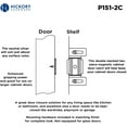 thumbnail image 2 of 5023358 CBINT CATCH STL 1-7/8"" Hickory Hardware 2-1/4 in. W X 1 in. D Steel Cabinet Catch (Pack of 25), 2 of 5