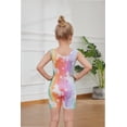 thumbnail image 3 of Gymnastics Leotards for Girls Rainbow Unicorn Toddlers Kids Tumbling Outfit Dance Unitard Biketards with Shorts, 3 of 6