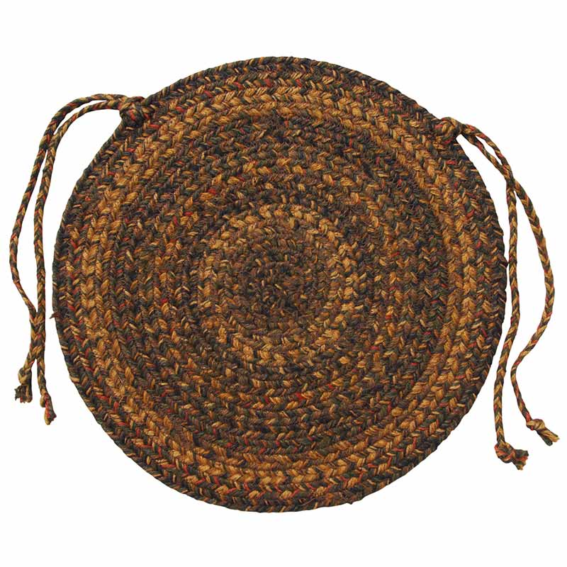 Salem Braided Chair Pads Round 15" (Set of 4)