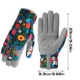 thumbnail image 2 of Gardening Gloves for Women, Thorn Proof Leather Yard Work Gloves, Puncture Resistant for Digging Weeding Pruning, Flexible Garden Gloves, Cyan One Size, 2 of 5
