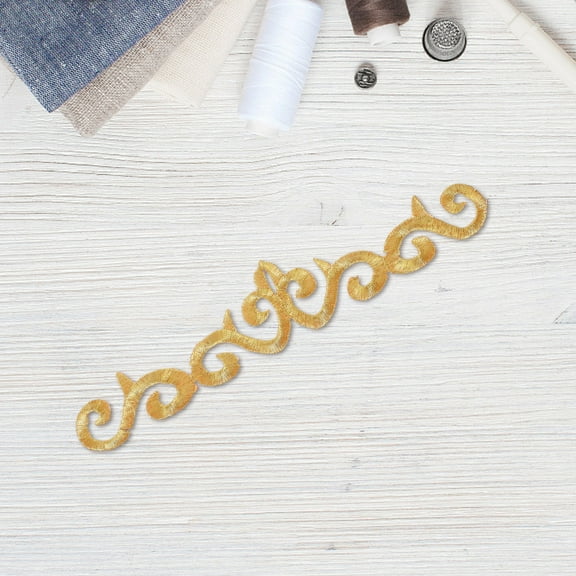 PBPBOX 10pcs Patches for Clothing Cloth Golden Sew On Patches for Shoes DIY Projects