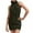 Black, variant on Women's Day Casual Dresses Backless Long Tie Open Turtleneck Sleeveless Sweaters Dress