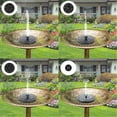 thumbnail image 4 of Mademax Solar Bird Bath Fountain Pump, 6 Nozzles, 1W, Free Standing, Outdoor, 4 of 7