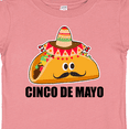 thumbnail image 4 of Inktastic Cinco De Mayo with Taco with Eyes Mustache and Sombrero Boys or Girls Baby T-Shirt, 4 of 5
