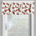 thumbnail image 4 of Ambesonne Fruit Valance & Curtain, Cherry Fruit Pattern, 55"x24", White Vermilion Green, 4 of 6