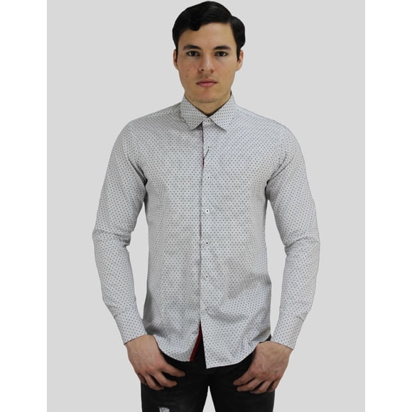 Camisa Formal Barabas Corte Slim Fit Manga Larga