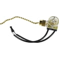 thumbnail image 5 of HQRP Ceiling Fan Switch Compatible with Zing Ear ZE-109, Canal CS20-5220-DP, Sun-Lite J-101, Gardner Bender GSW-31 2-Wire Pull Chain Fan Light Switch With 2 Pre-Installed Wires, UL Listed, 5 of 7