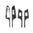 thumbnail image 2 of Soft Carbon Fiber Car Interior Decor Kits 4Pcs Carbon Fiber Interior Door Control Cover Trim For Honda CR-V 2012-16 Sticker, 2 of 18