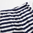 thumbnail image 5 of Xfvqtps Womens Fuzzy Pajama Pants Color Blocking Stripe Simplicity Pocket Flannel Soft Comfortable Cozy Fashion Thickened Warm Winter Home Leisure Wear Long Pants Lounge Pants Navy XL, 5 of 6