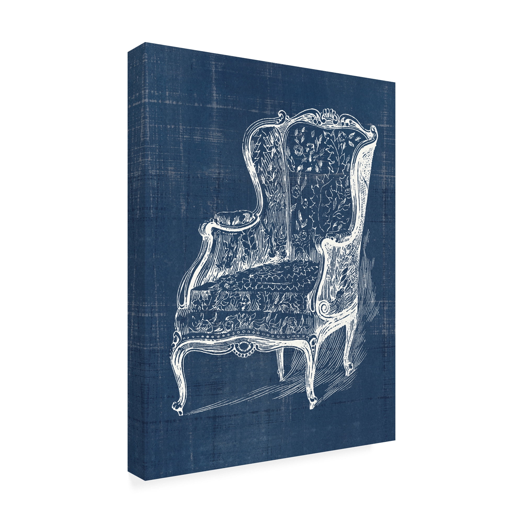 Trademark Fine Art 'Antique Chair Blueprint III' Canvas Art by Vision Studio