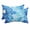 Blue, Sky Blue, Navy, variant on Chaise Lounge Headrest Pillow 2 Pack, Blue Ceramic Waterproof Chair Pillows with Insert & Adjustable Elastic Strap for Beach Pool Recliner, Abstract Tiles Modern Art Outdoor Patio Pillow