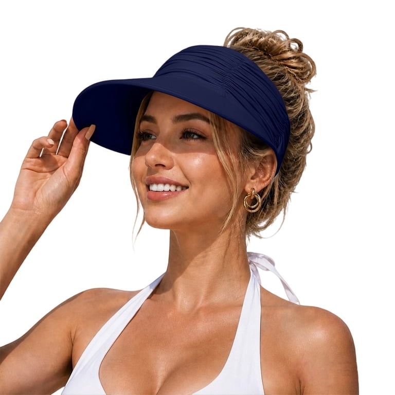 DailyChi Baseball Cap Lightweight Foldable Ponytail Solid  display picture 3