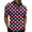 Navy, variant on Mens Patriotic Polo July 4th Golf Shirts Stripe Print Golf Polo Tops (Black,M)