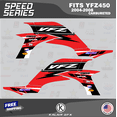 thumbnail image 2 of Kalair GFX Graphics Kit for Yamaha ATV YFZ 450 Carburator (2004-2008) Speed Series, 2 of 5