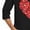 A-Black, variant on Jinhomg Mens Heart Graphic Tees Cute Valentine's Day Themed T-Shirts Big and Tall Casual Comfy 3/4 Sleeve Crew Neck Tops 2025 Holiday Gifts Black M