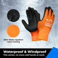 thumbnail image 3 of Guantes de trabajo de invierno OristOut impermeables para hombres y mujeres, 3 of 7