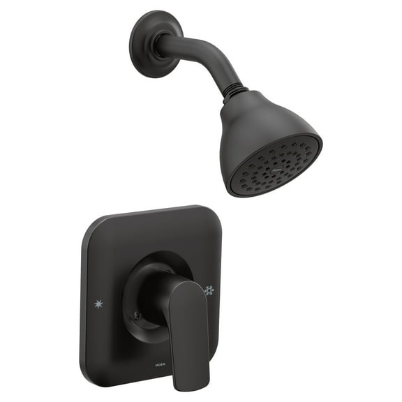 Moen T2812 Matte Black Manual 1-Handle Shower Valve Trim