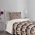 thumbnail image 5 of Ambesonne Bowling Party Quilted Bedspread Set 2 Pcs, Shoes in Racks, Twin Size, Pale Yellow Red Black, 5 of 6
