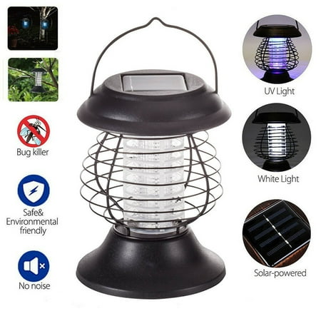 Lemonbest Solar Electric Bugs Zapper Fly Mosquito Killer Light Lamp ...