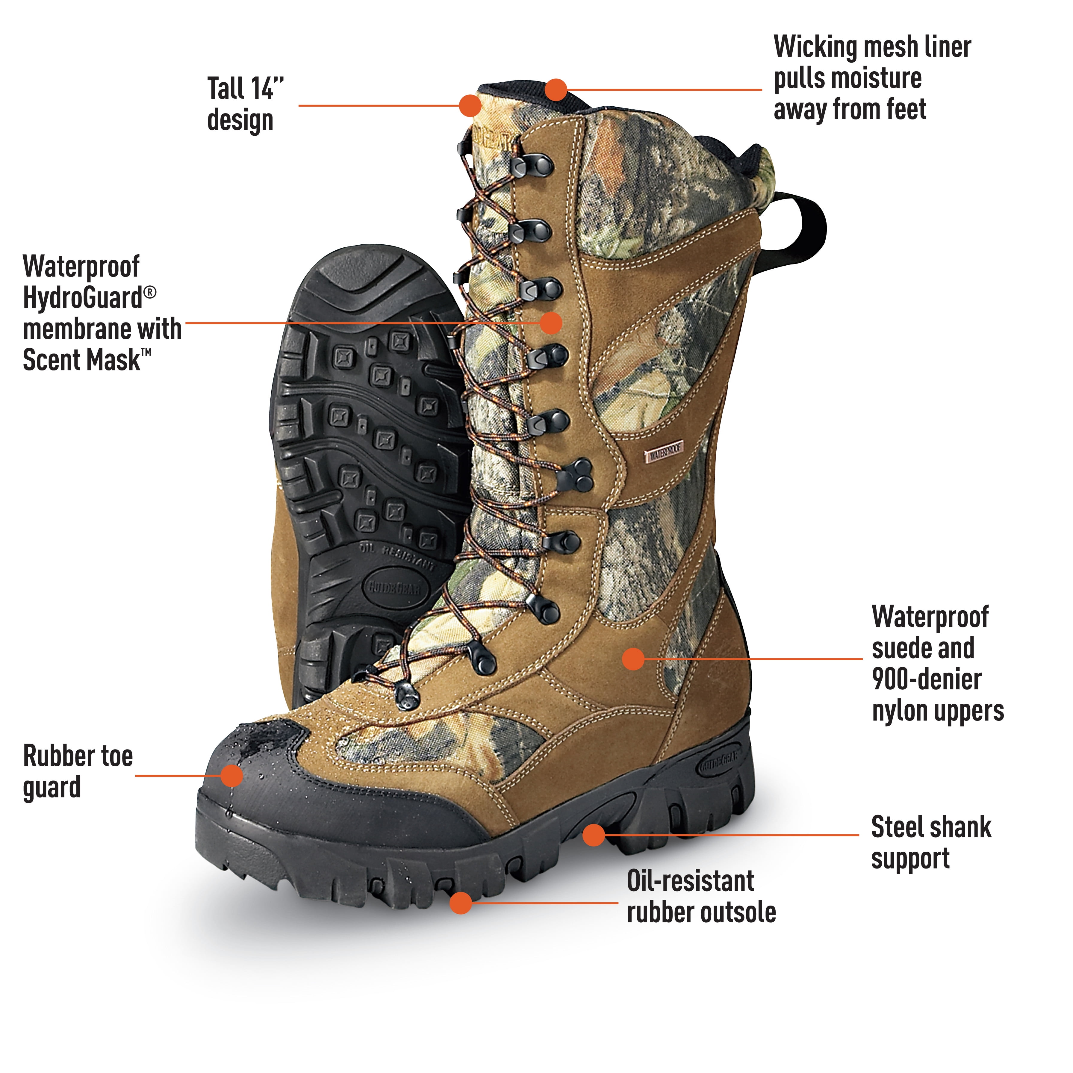 1400 gram hunting clearance boots