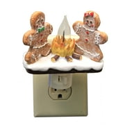 Christmas Gingerbread Night-Light Polyresin Campfire Flicker Bulb 160240