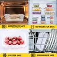 thumbnail image 4 of 48-Piece Deluxe Food Storage Containers Set - Airtight, BPA-Free, Easy-Snap Lids, and Stackable - Includes 24 Containers, 24 Lids, Free Labels, and Marker for Pantry and Kitchen Organization, 4 of 9