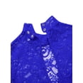 thumbnail image 7 of YiZYiF Womens Floral Lace Skating Leotard Dress Long Sleeve Ballet Dance Wear, 7 of 7