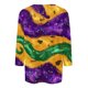 thumbnail image 4 of RKSTN Mardi Gras 3/4 Sleeve T Shirts for Women Top Oversized Crewneck Carnival Mask Print 3/4 Length Sleeve Shirt Womens Casual Round Neck Mask Tuesday Carnival Party Three Quarter Sleeve Tee Shirt, 4 of 5