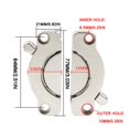 thumbnail image 3 of Drppepioner Thickened Alloy Desktop Combination Wooden Board Connector Desktop Splicer Folding Table Splicer Flat Combination Zinc Alloy Flat Connector Home, 3 of 6