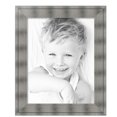 thumbnail image 2 of ArtToFrames 22" x 28" Platinum Ridge Brushed Slvr Picture Frame, 22x28 inch Silver Wood Poster Frame (WOM-5249),  Pack, 2 of 6