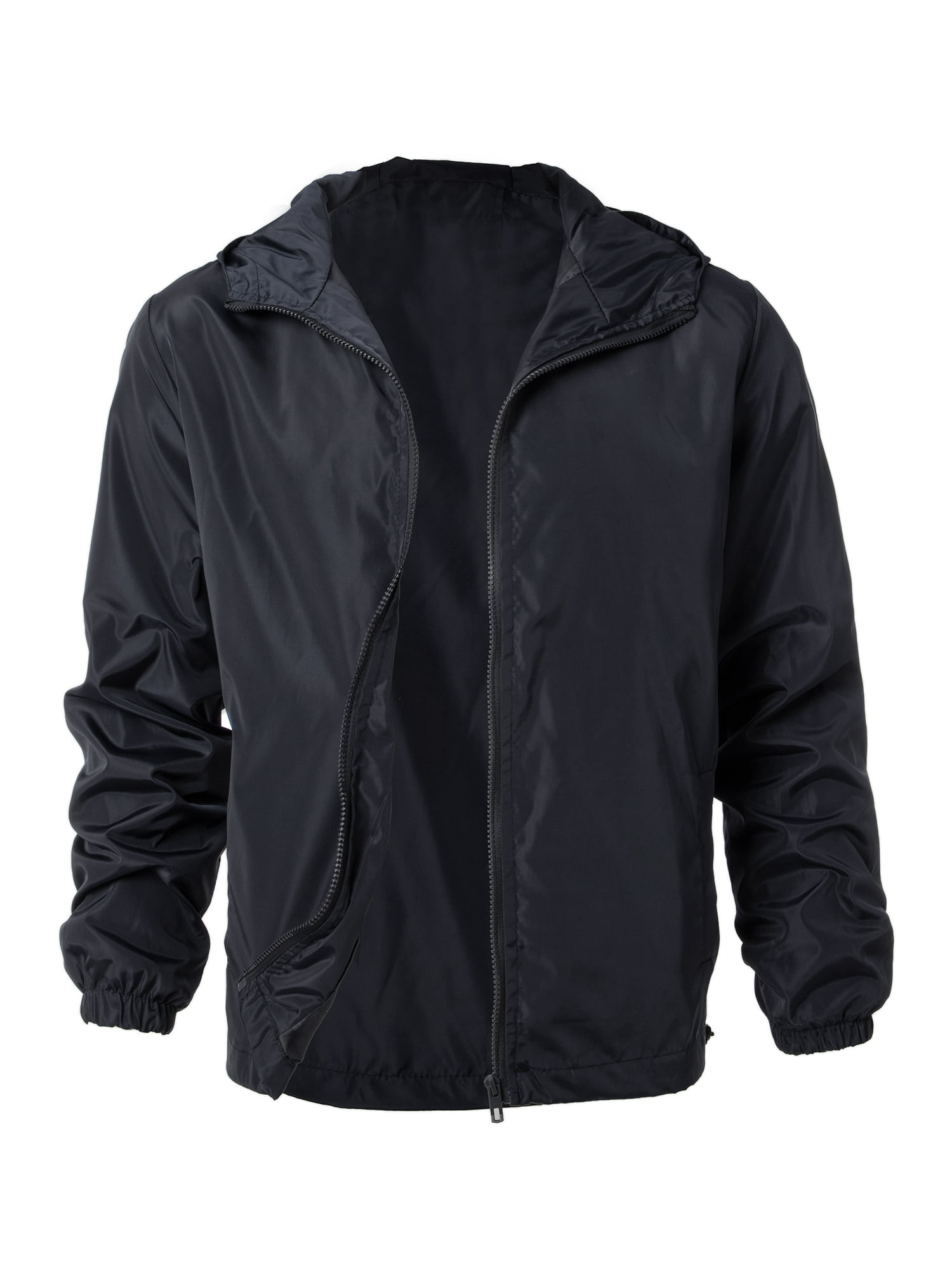 Big & Tall Men's Hooded Jacket Wind Resistant/Water Repellent ...