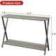 thumbnail image 2 of Consola mesa sofa tables con de anchura almacenamiento 41 pulgada hallway mesa para sala de estar foyer dormitorio fácil montaje consola mesa side mesa para exposición mesa, 2 of 8