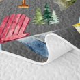 thumbnail image 5 of Manfei Rustic Fishing Bed Spread Queen, Outdoor Adventure Queen Coverlet Set, Gray, 3pcs, 1 Quilt and 2 Pillowcases, 5 of 7